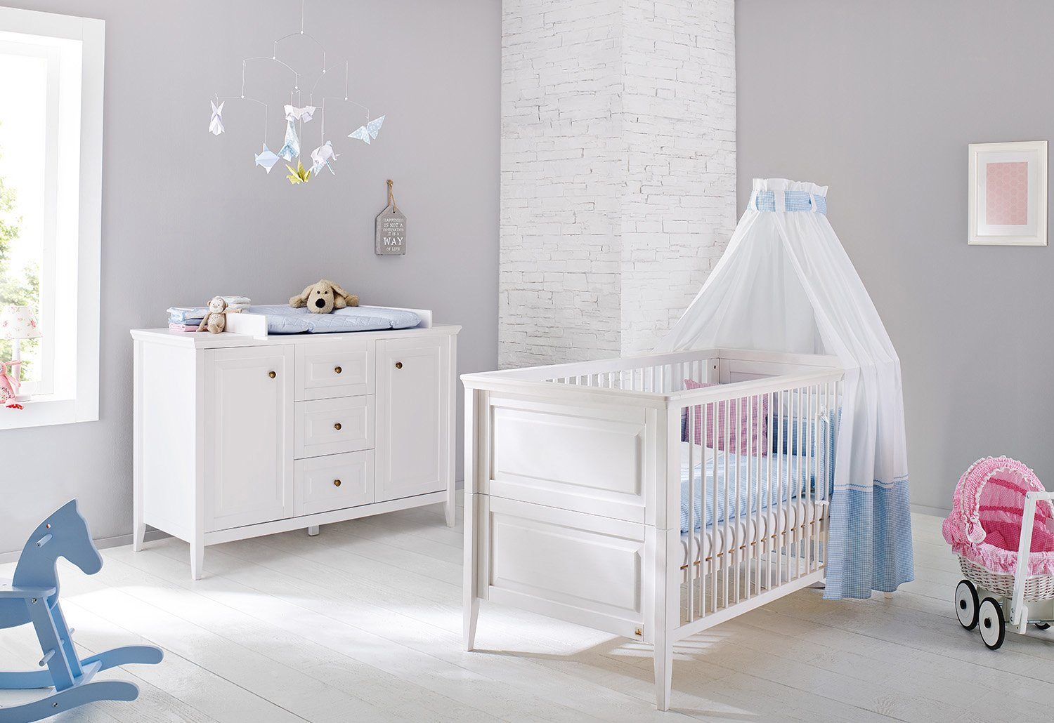 Pinolino® Babymöbel-Set Smilla, (Spar-Set, 2-St., Bett, Wickelkommode), extrabreit; Made in Europe