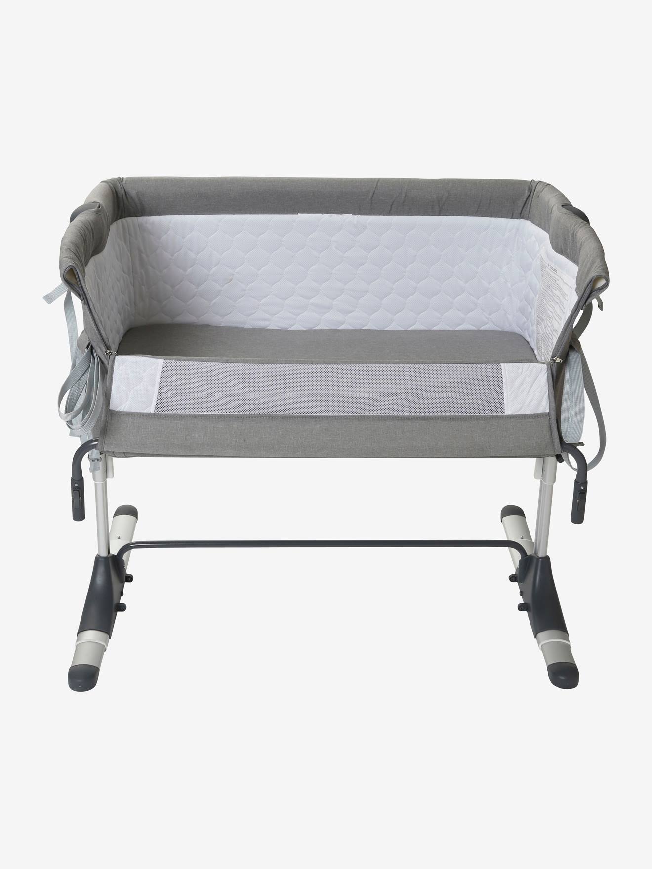 Vertbaudet 2-in-1 Baby Beistellbett/Wiege NEST'BED - grau