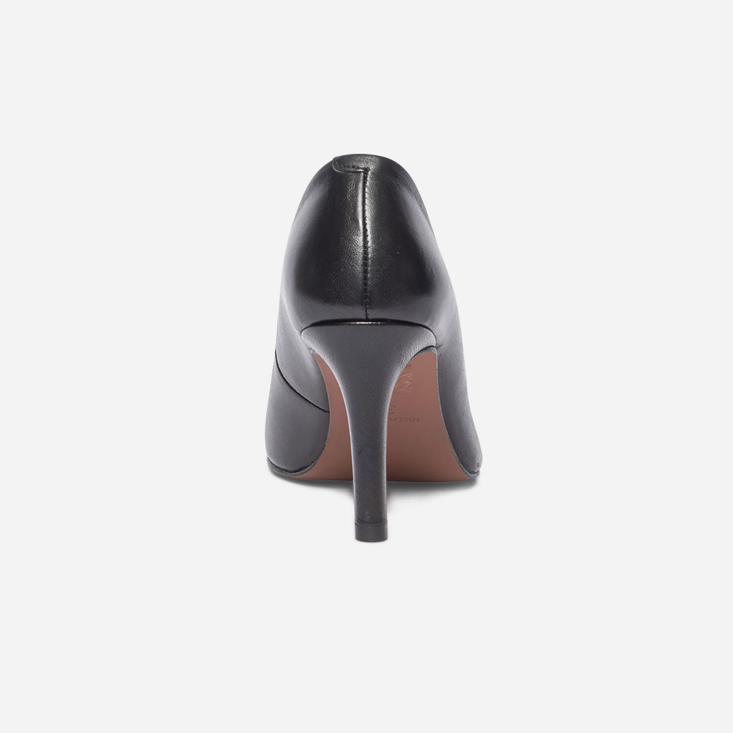 Escarpin noir en cuir