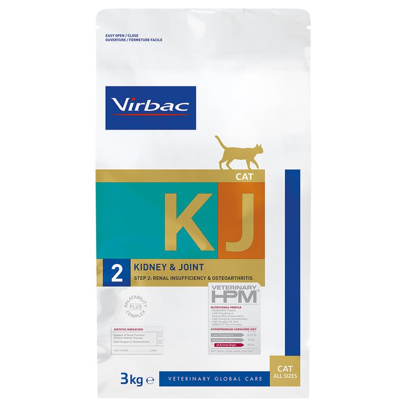 Virbac Veterinary HPM Cat Kidney & Joint Support KJ2 | bitiba %