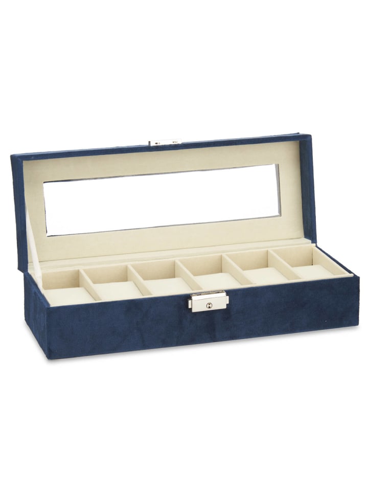 GIFTDECOR Uhrenbox in marineblau günstig kaufen onesize