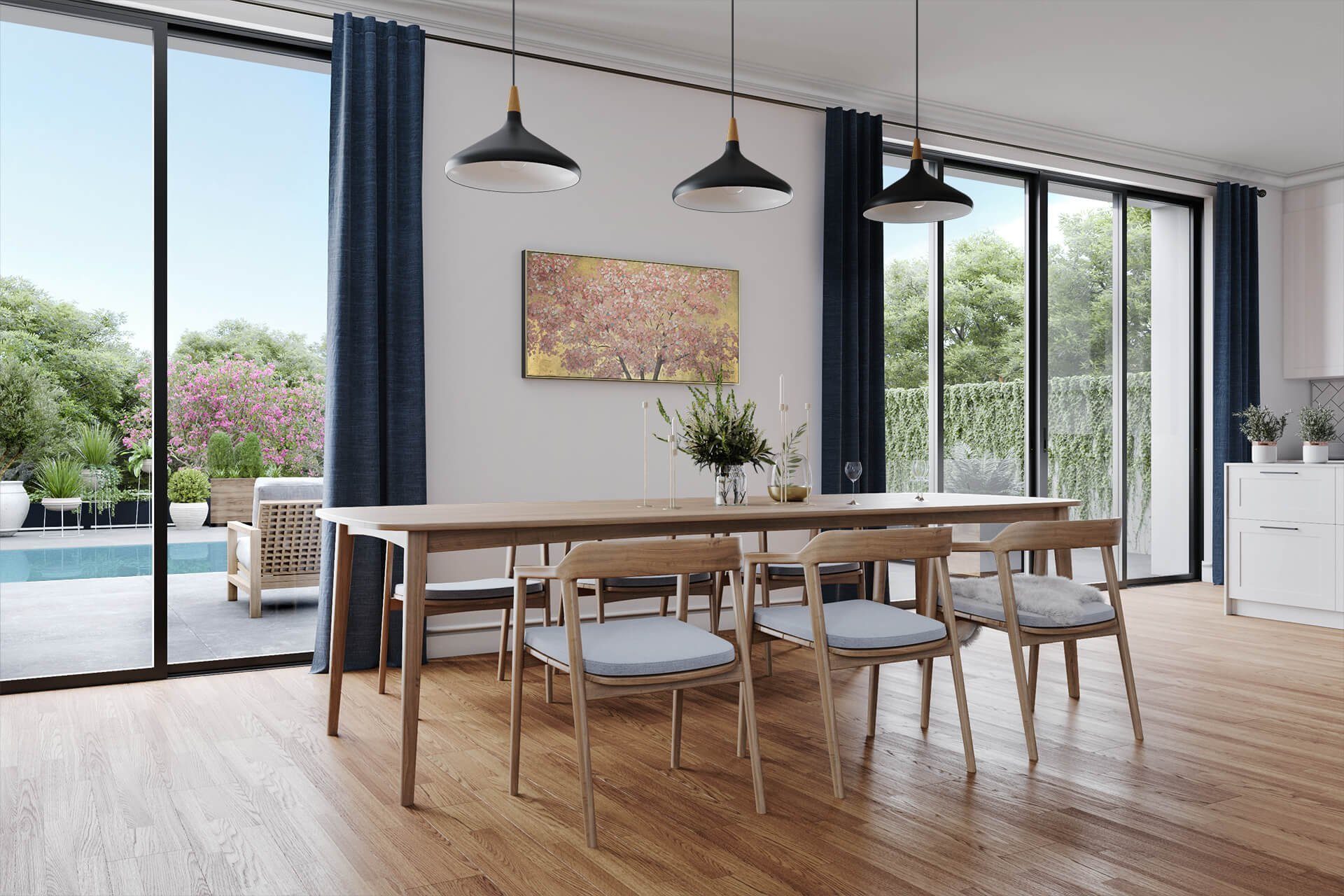 KUNSTLOFT Gemälde Erster Blumenduft 120x60 cm, Leinwandbild 100% HANDGEMALT Wandbild Wohnzimmer