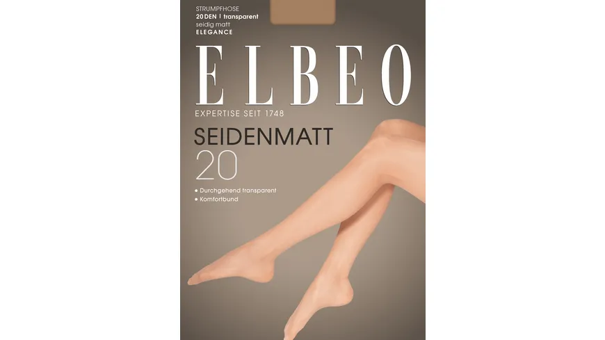 ELBEO Damen Feinstrumpfhose Seidenmatt 20 DEN nachtblau