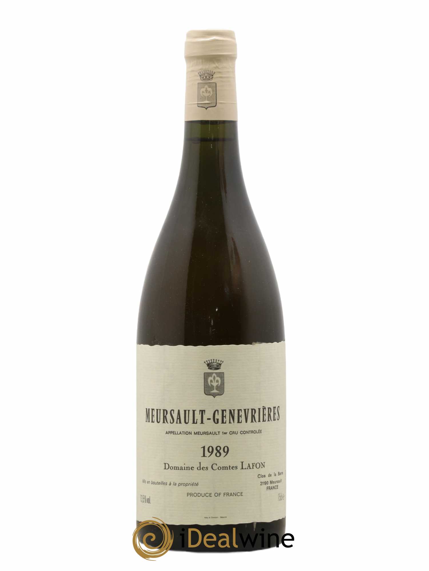 Meursault 1er Cru Genevrières Comtes Lafon (Domaine des)  1989 - Lot de 1 Bouteille
