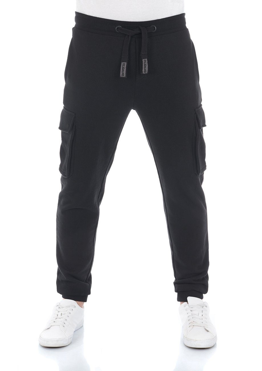 riverso Sweathose Herren Trainigshose RIVLars Slim Fit Jogginghose mit Cargotaschen