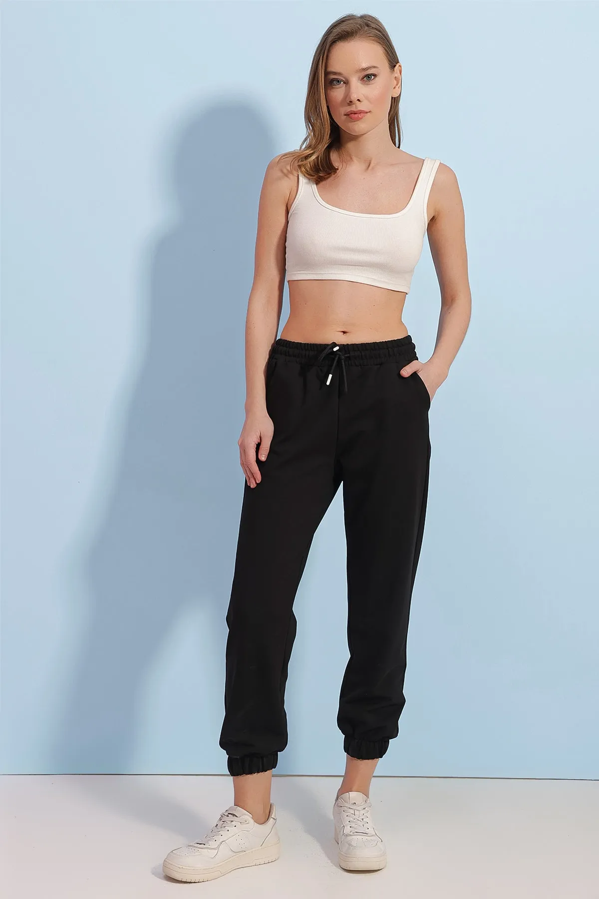 Pattaya  Basic-Strick-Jogginghose für Damen P21w110 66355
