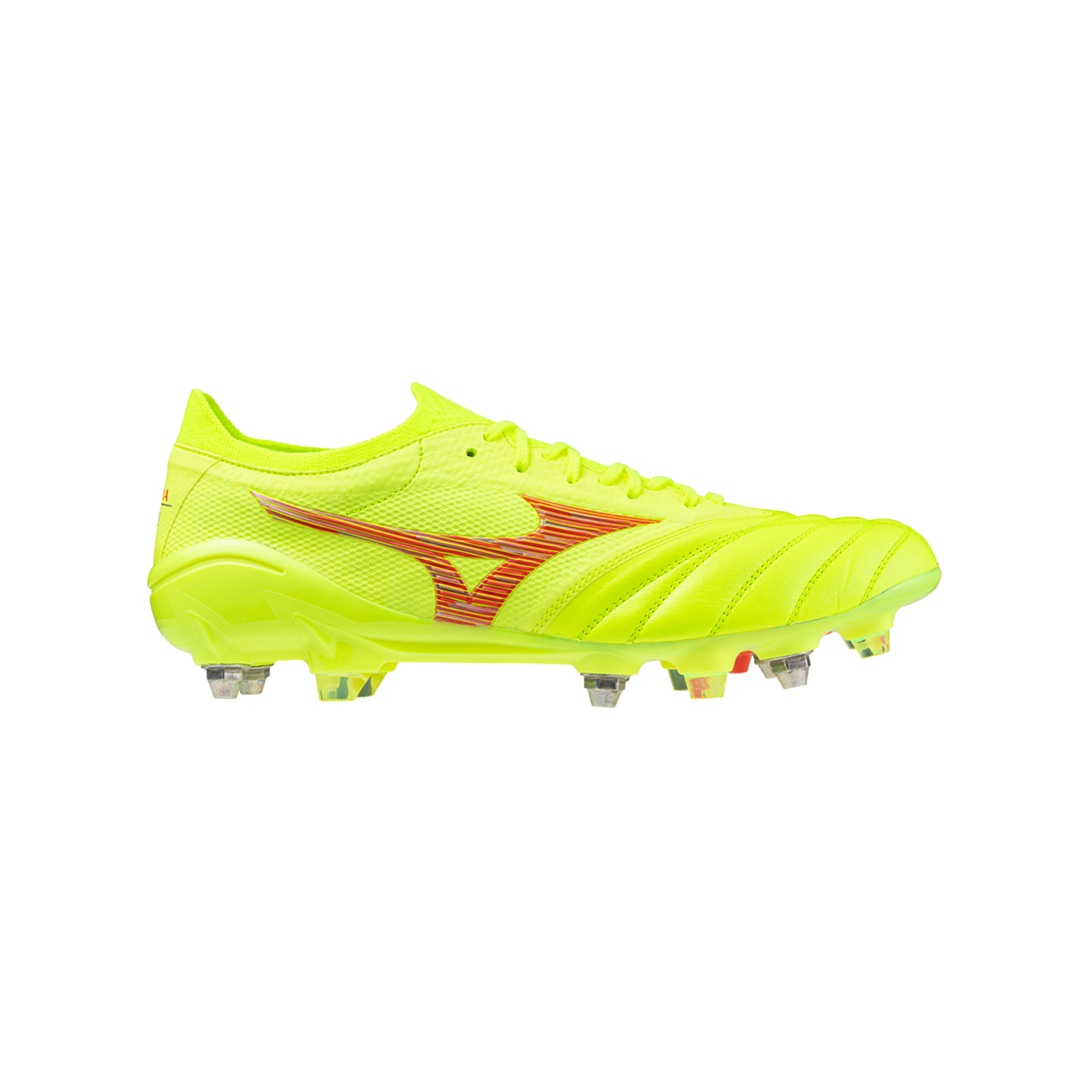Mizuno Morelia Neo IV Alpha Made in Japan Mix Dyna Gelb Rot Gelb F45