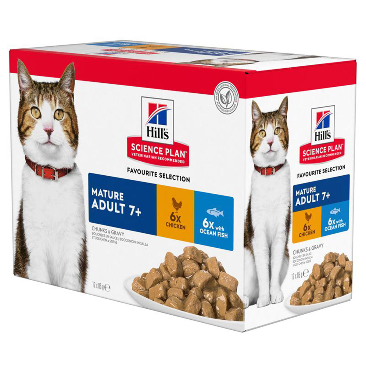 Hill's Science Plan Mature 7+ Huhn&Fisch 12x85g bei ZooRoyal
