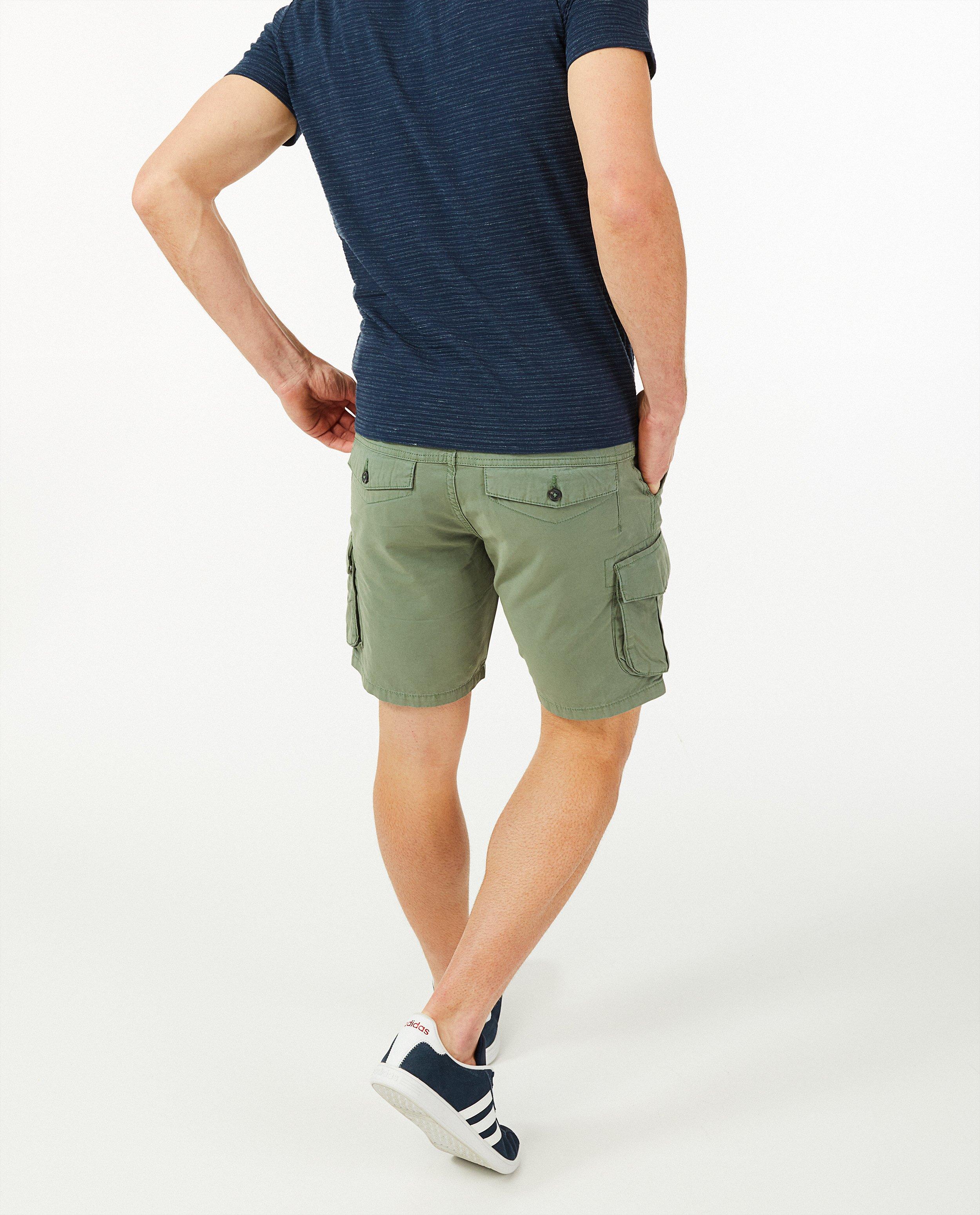 Quarterback Bermuda med cargo slim fit Vic ljusgrön