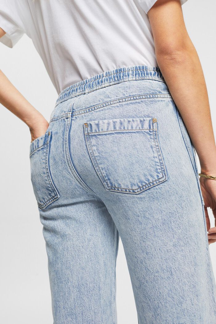 Weiche Jogger-Style-Jeans mit weitem Bein