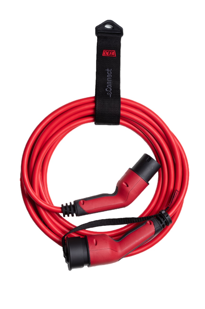 DEFA Typ-2-auf-Typ-2-Ladekabel, 7,5 m, 22 kW (dreiphasig, 32 A) - ATU