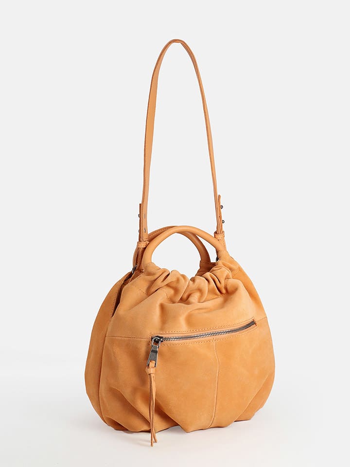 FREDs BRUDER Leder-Henkeltasche in Orange - (B)27 x (H)25 x (T)9 cm günstig kaufen onesize