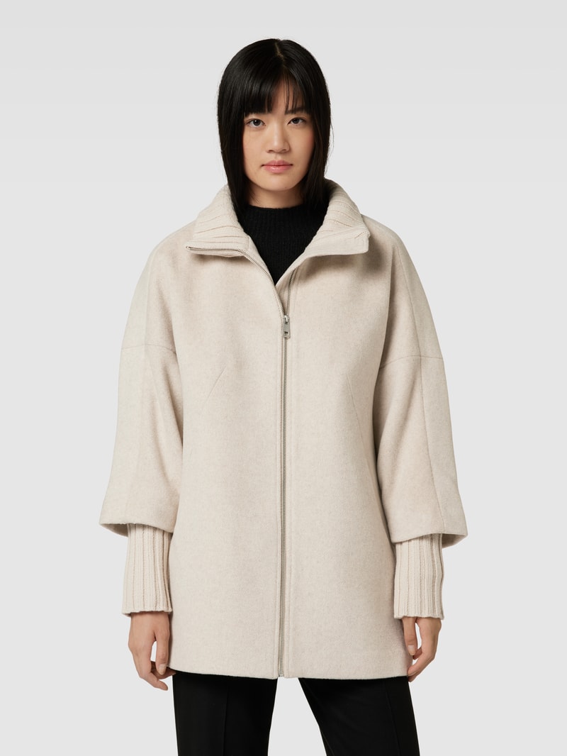 Jacke mit Turtleneck in offwhite