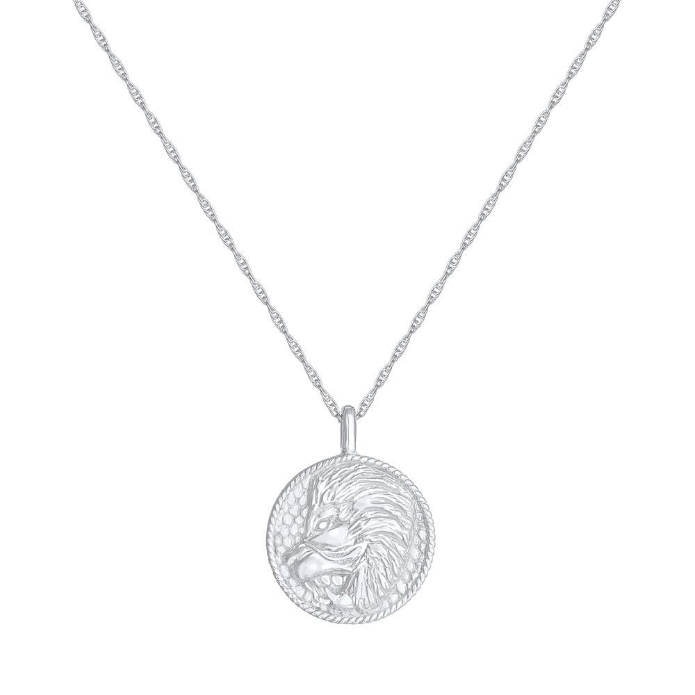 Elli Elli Collier Pièce du zodiaque féminin Leo Trend Astro antique en argent sterling Bijoux