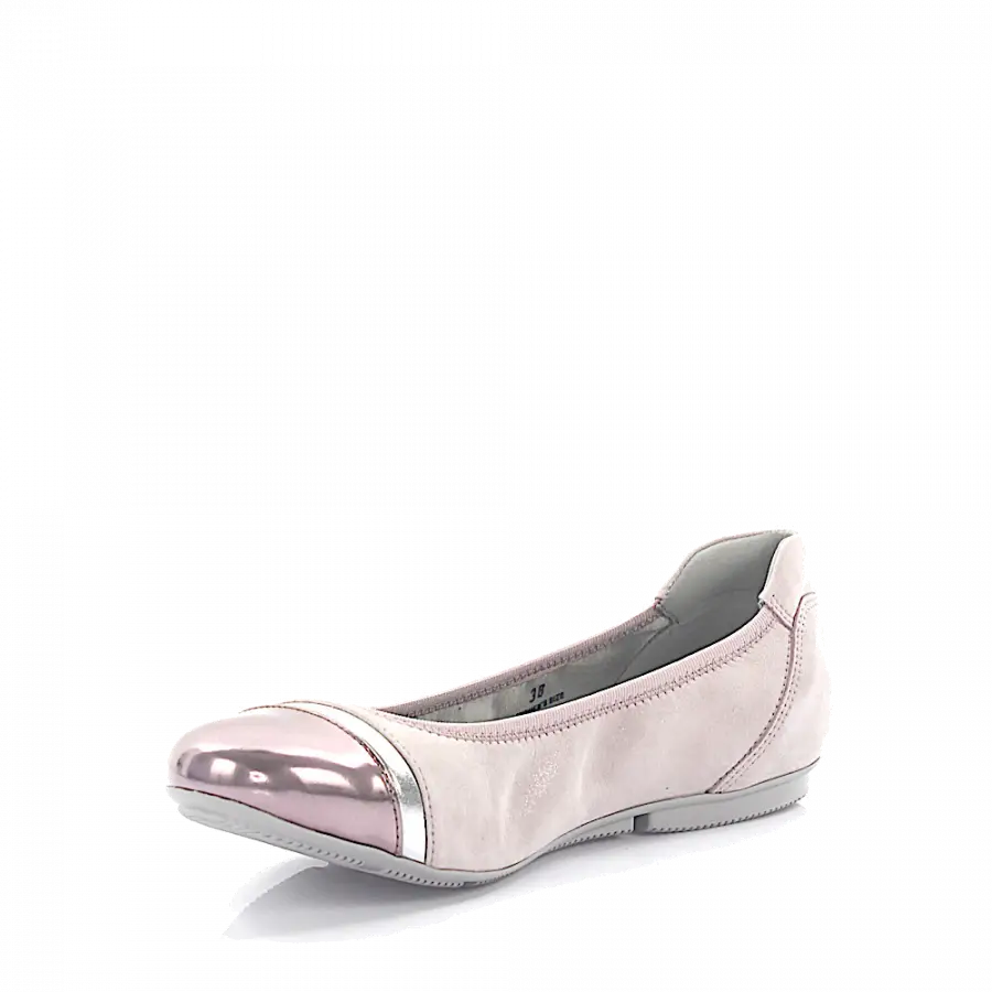 Hogan - Ballerinas WRAP 144 Veloursleder rosa Lackleder rosa - pink