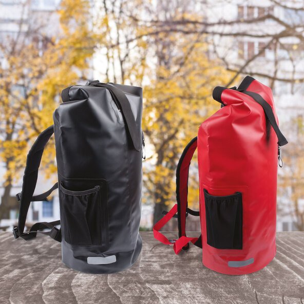 Wasserdichter Rucksack, rot
