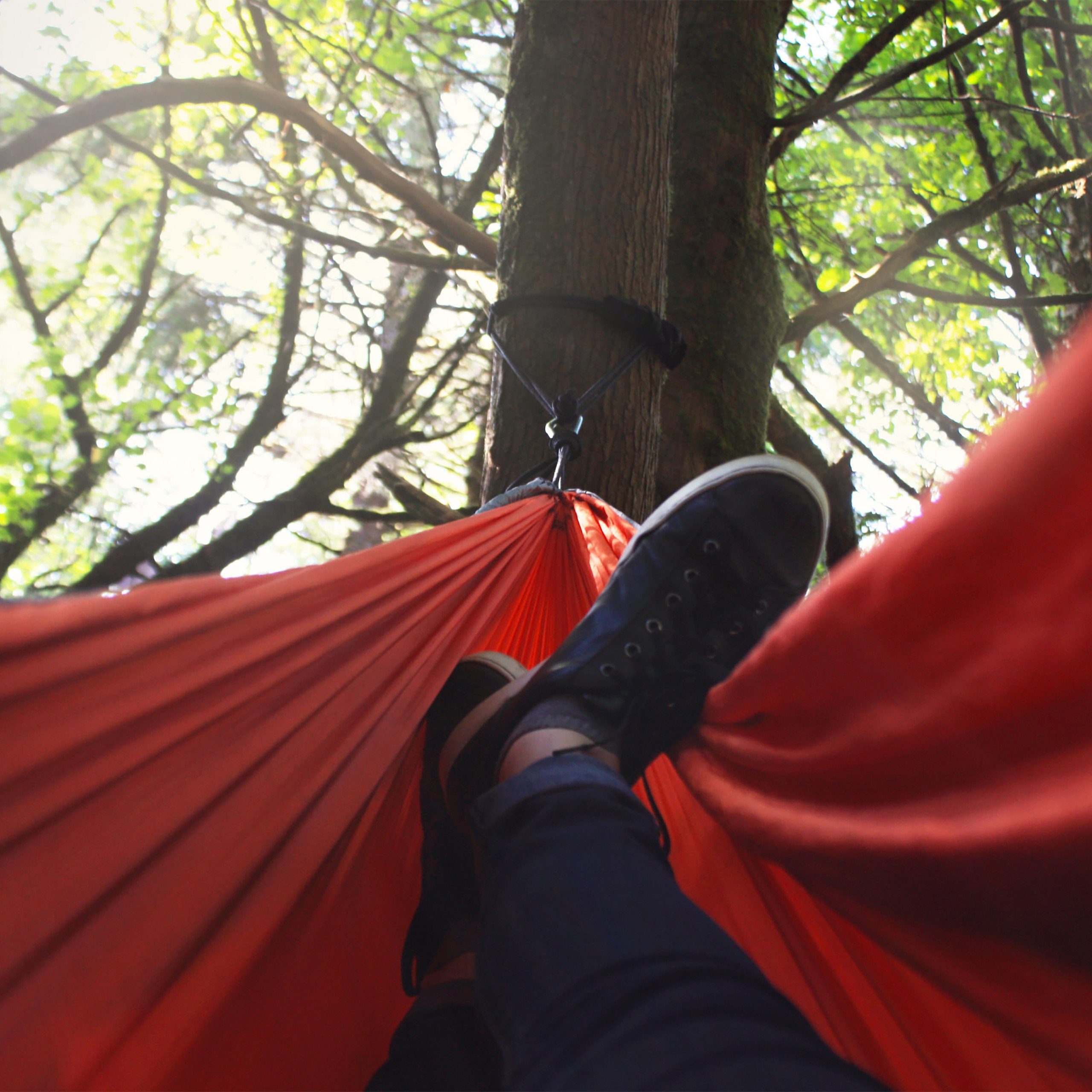 relaxdays Hängematte Hängematte Outdoor, Blau