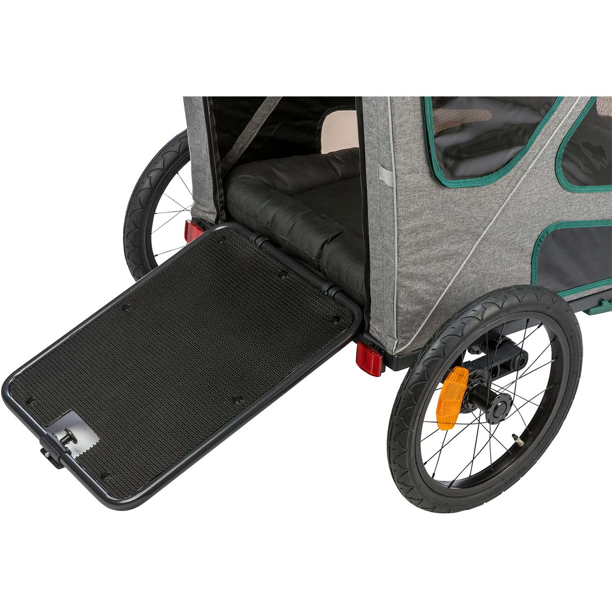 Trixie Fahrrad-Anhänger Grau/Salbei günstig kaufen bei ZooRoyal