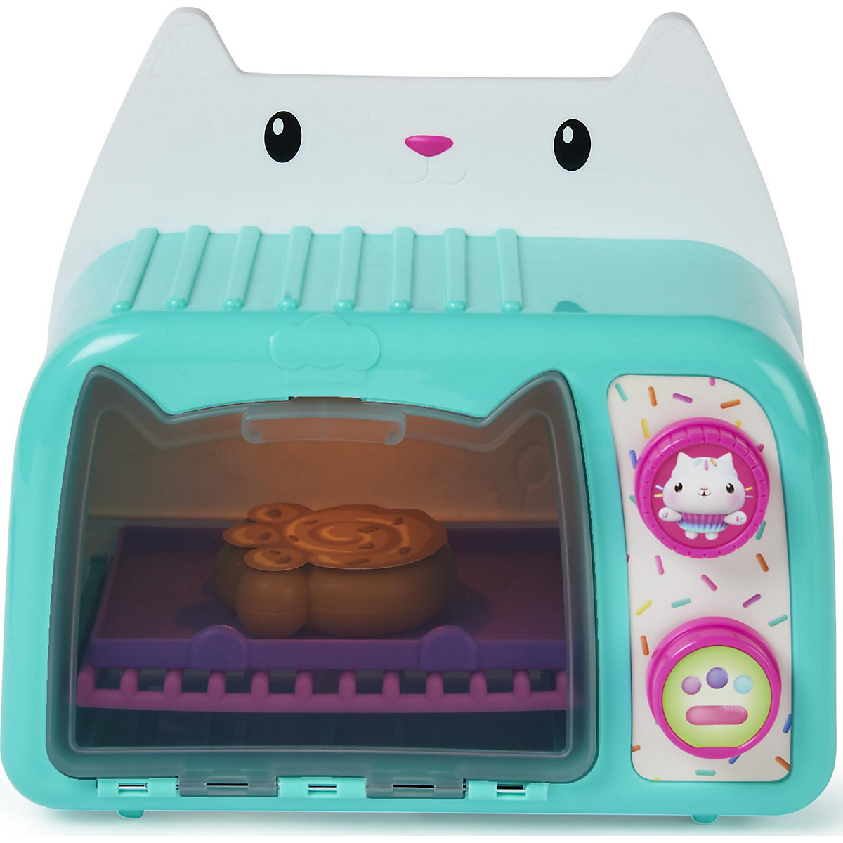 Gabby‘s Dollhouse, Bäckerei mit 'Cakey'-Ofen, Küchenspielzeug mit Licht- und Geräuscheffekten, Zubehörteile für Spielzeugküchen und Spielzeuglebensmittel, Kinderspielzeug