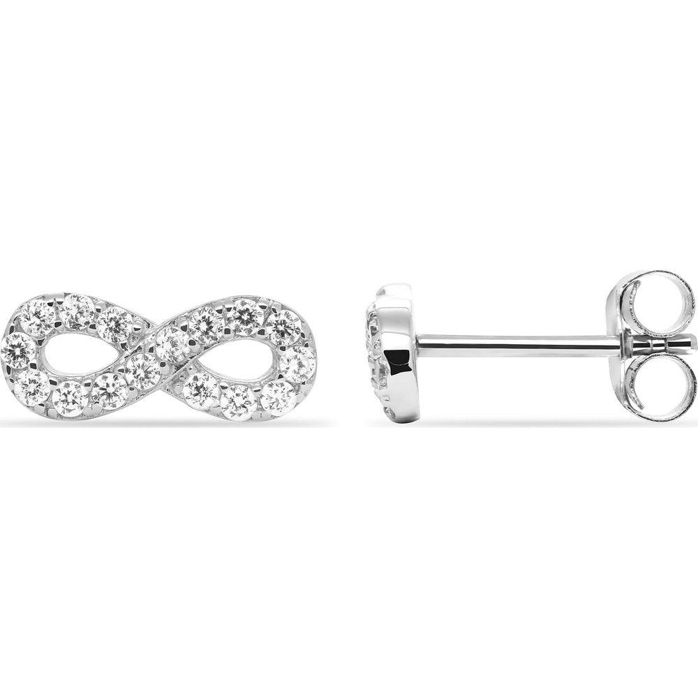 FAVS Boucles d'oreilles à fermoir à poussette 925 Argent Boucles d'oreilles