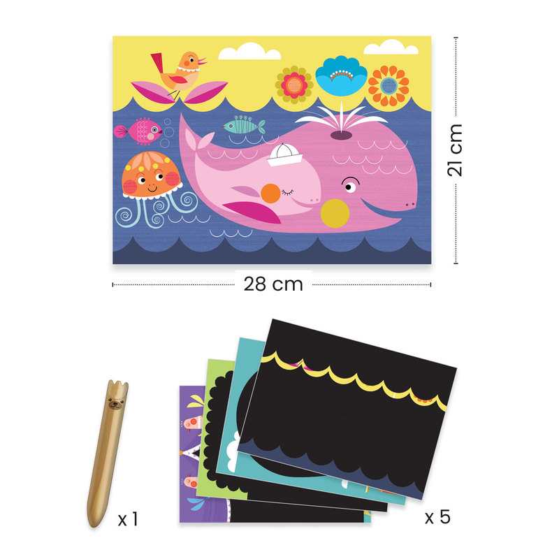 Pochette Cartes à gratter C'est rigolo à découvrir