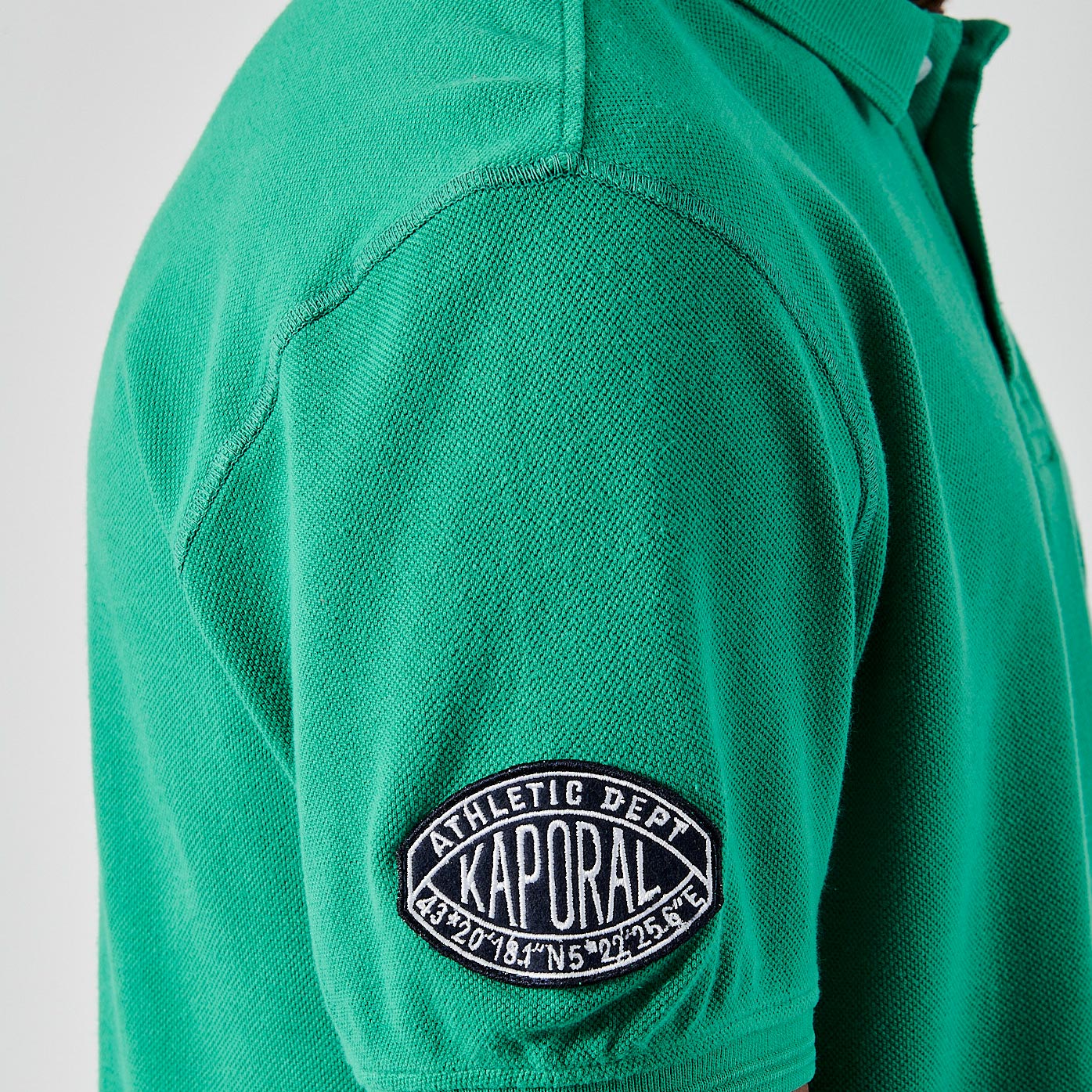 BARNI  Polo vert Homme en 100% coton bio