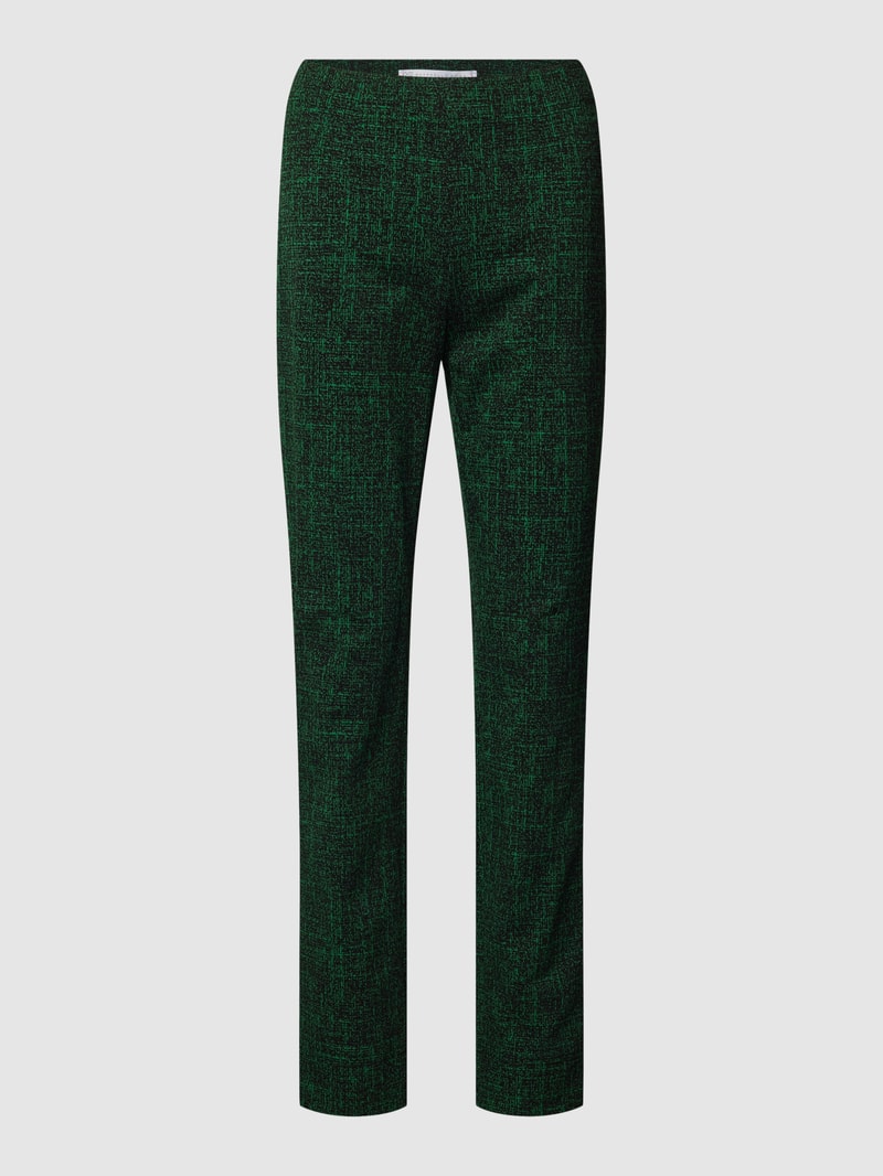 Stoffhose mit Strukturmuster Modell 'PENNY' in grün