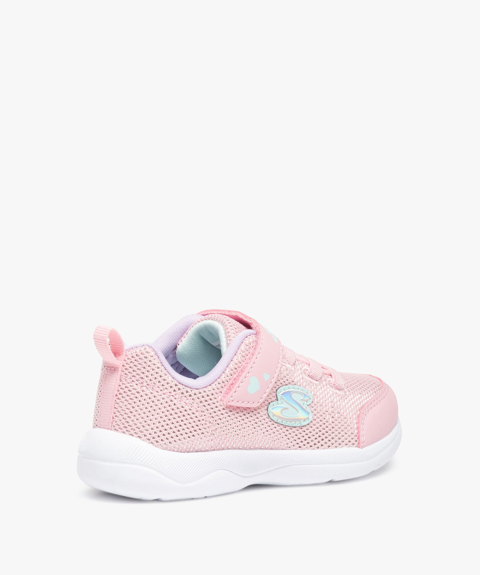 Baskets fille en mesh brillant – Skechers Stepz Easy Peasy rose | GEMO