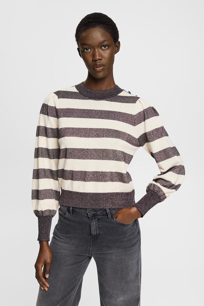 Pullover mit Glitzerstreifen