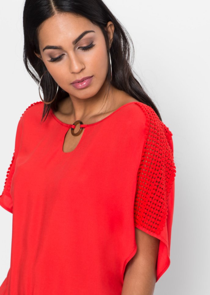 Bluse mit Spitze
