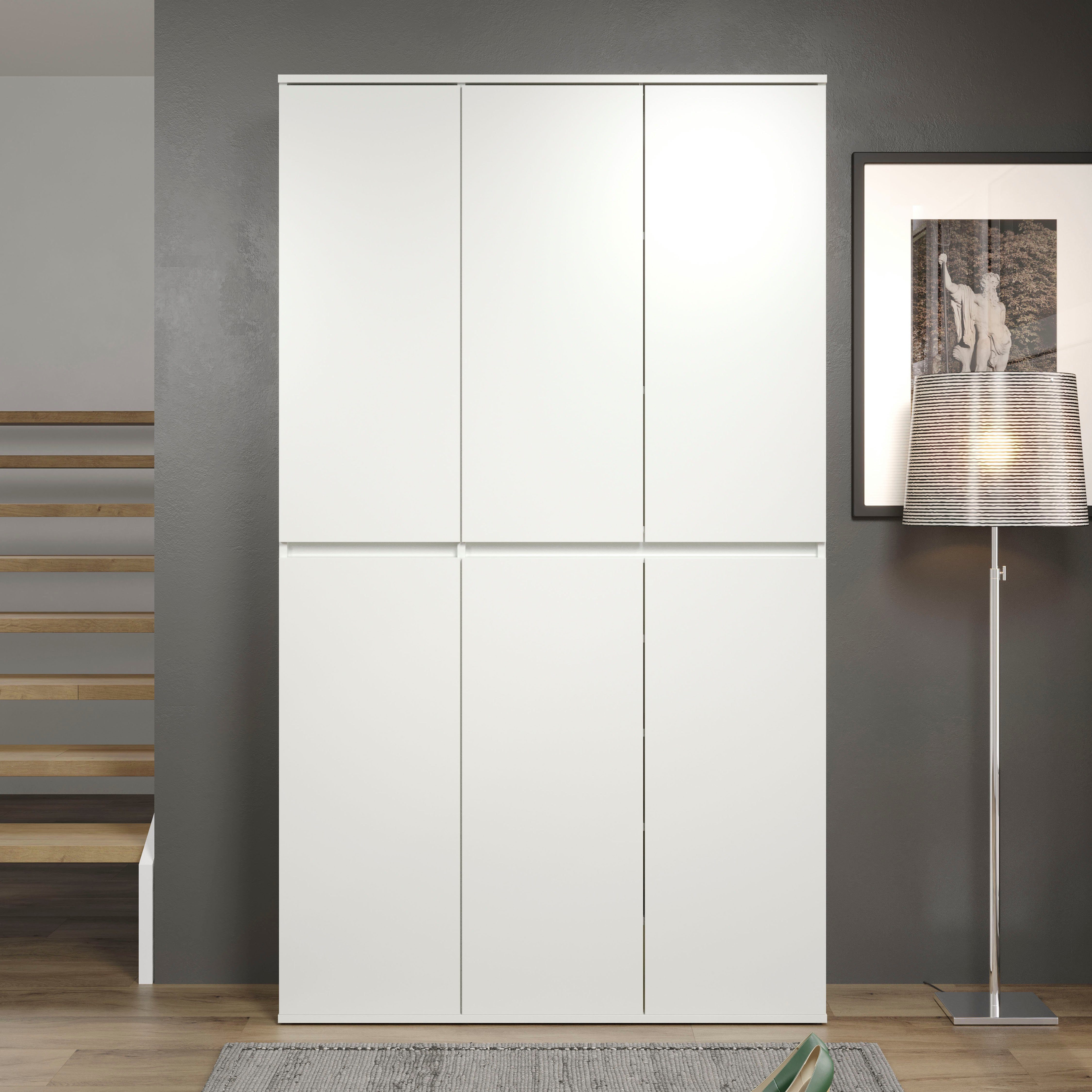 INOSIGN Mehrzweckschrank Novara weiß, B/H/T ca.: 111/191/34 cm