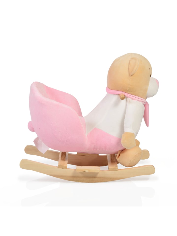 Moni Plüsch Schaukeltier Bär rosa WJ-635 in rosa günstig kaufen onesize