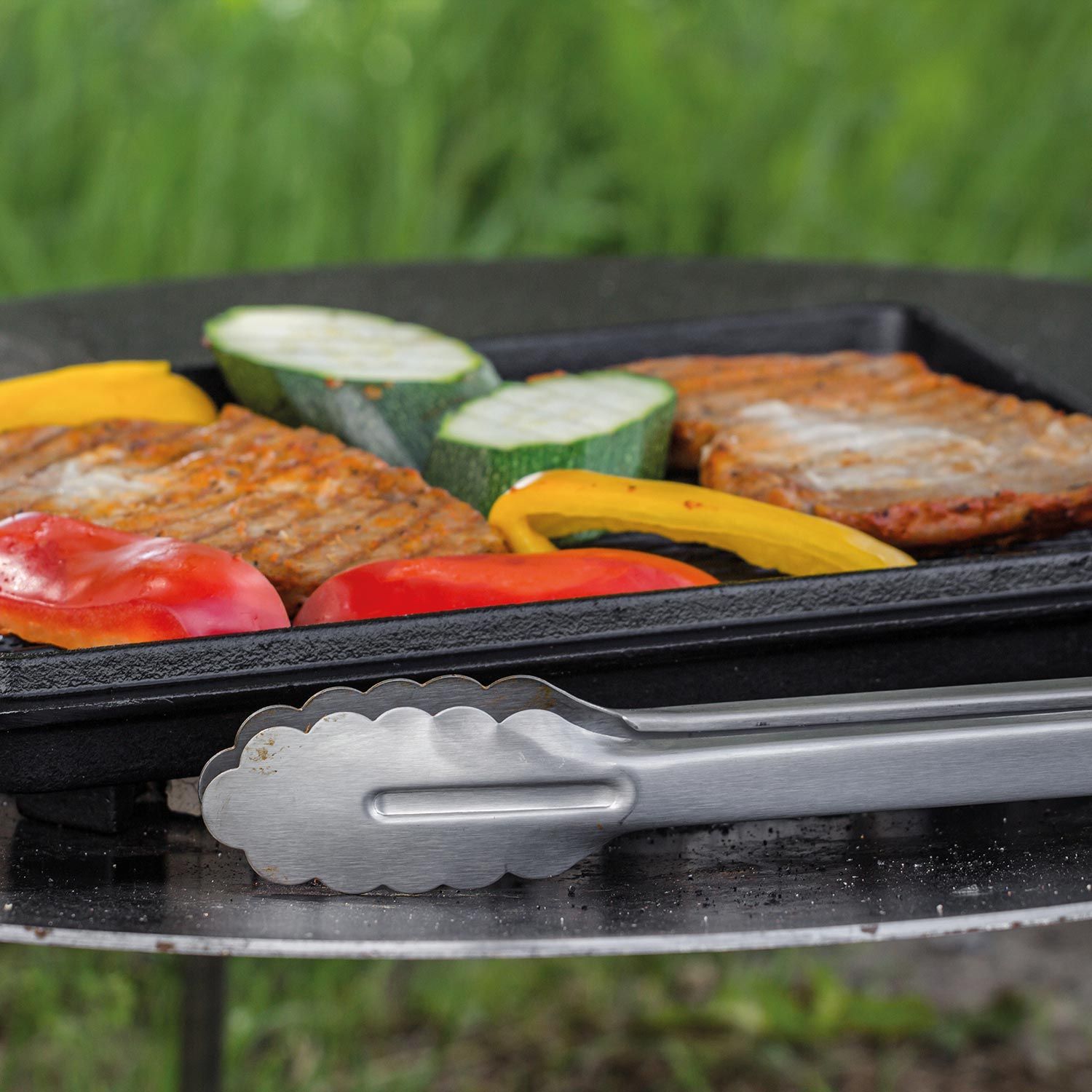 Grill- und Kohlezange