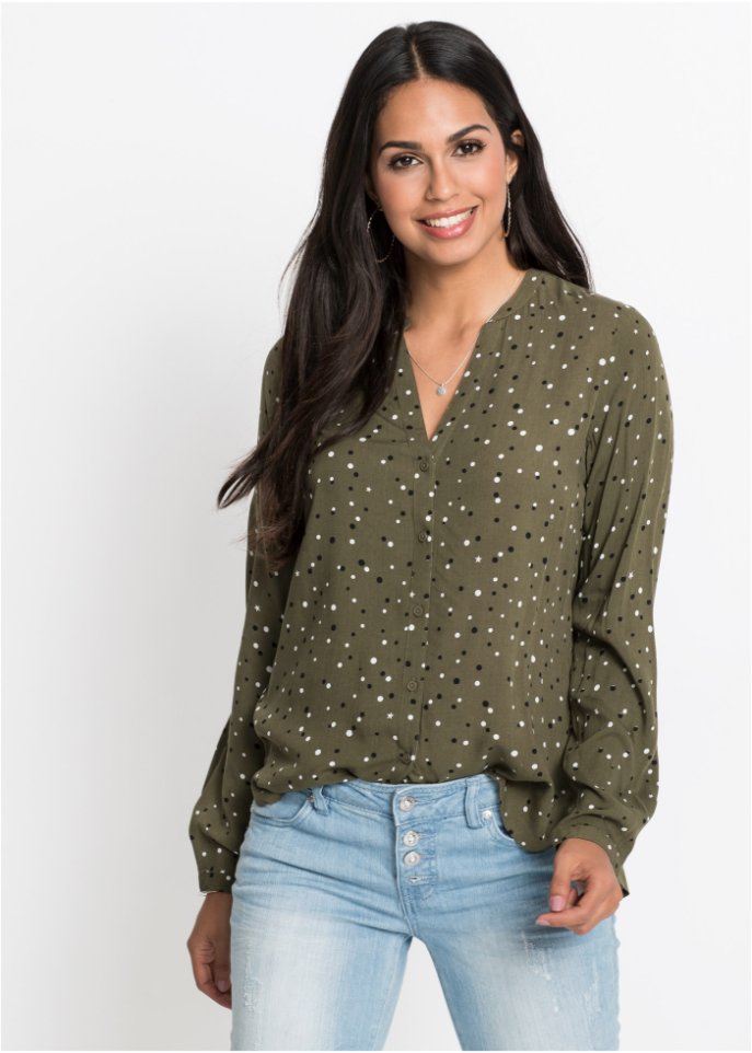 Bluse mit Pünktchen