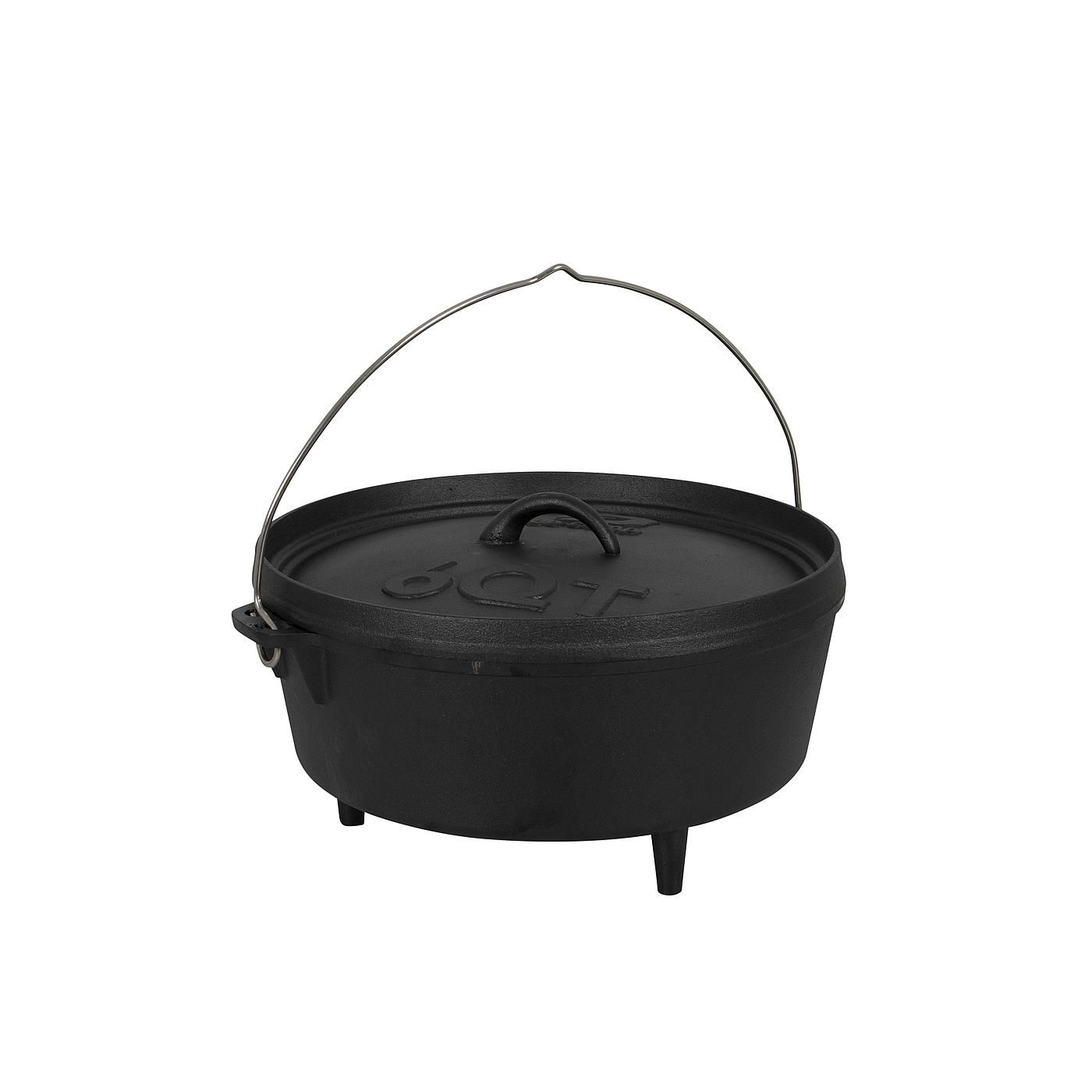 Bo-Camp Urban Outdoor Dutch Oven 6QT Gusseisenpfanne