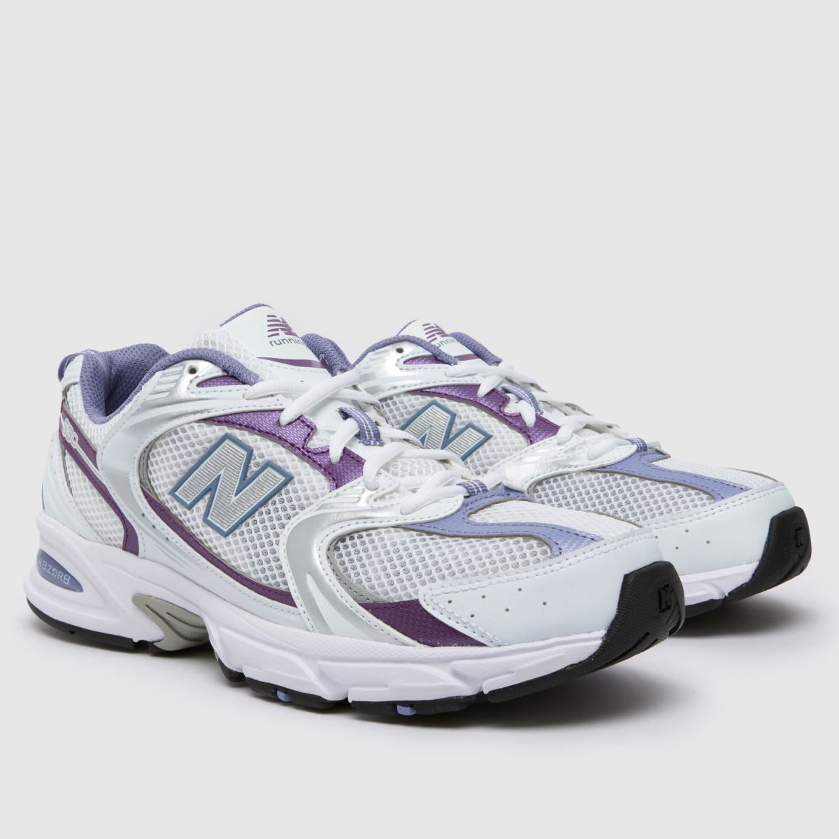 New Balance 530 träningsskor i vitt och lila