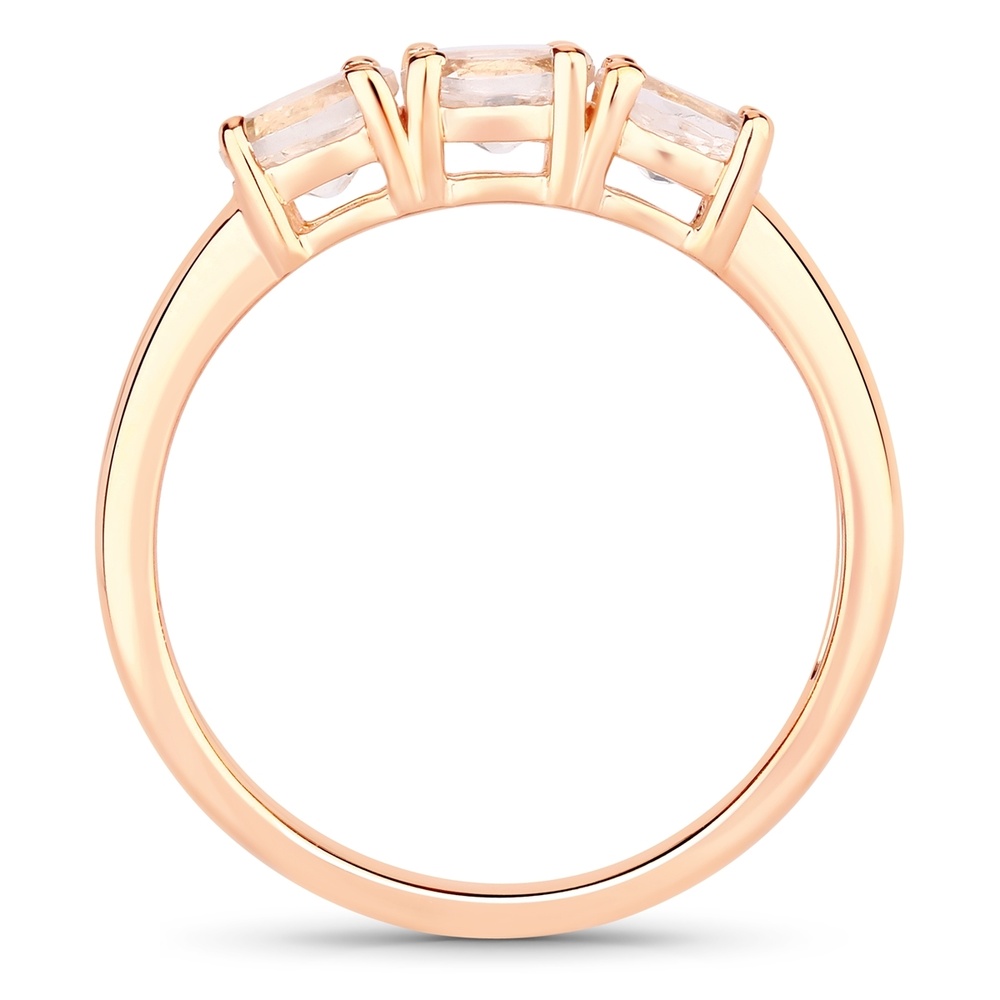 Rafaela Donata Bague Argent sterling Morganite en Or rose Bague