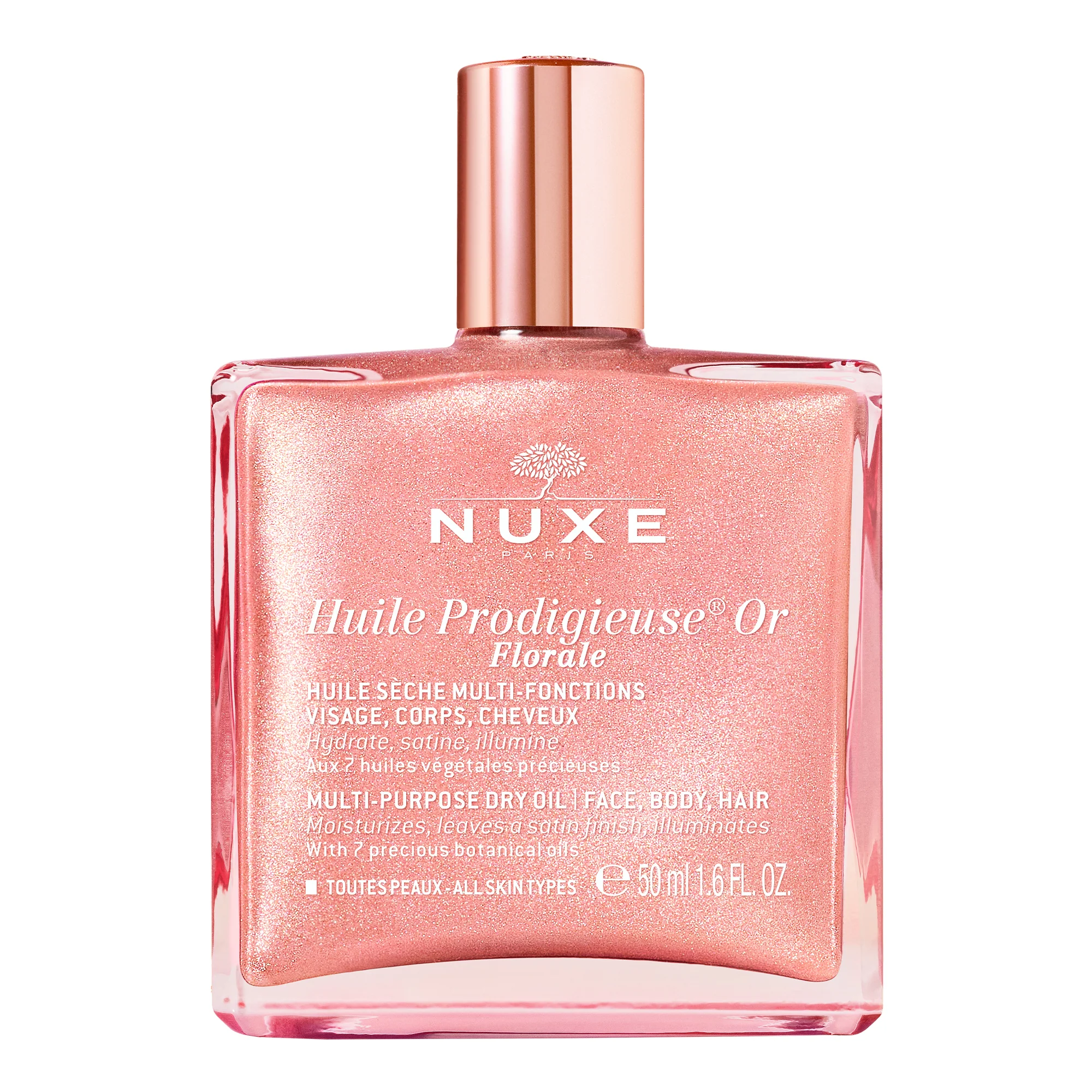 Huile Prodigieuse Or Florale Hydrating Oil - Illuminating Body Oil, Body Oil, Illuminating Face Oil, Styling & Finishing Hair Oil