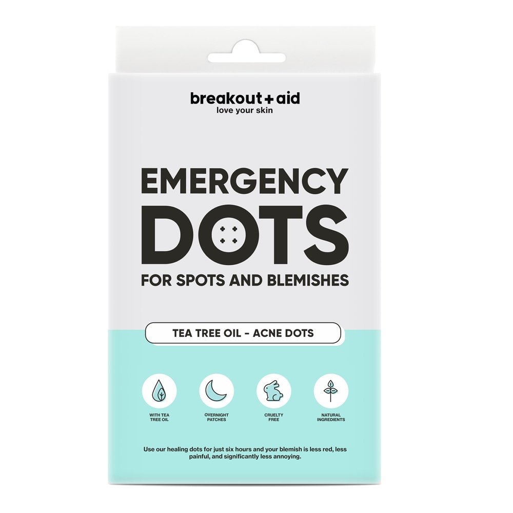Breakout Aid Emergency dots for spots and blemishes with tea tree oil Traintemant de l'acnée