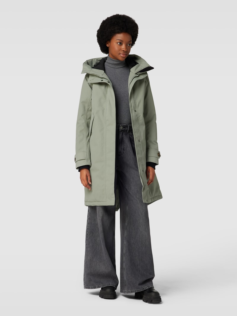 Parka mit Kapuze Modell 'LUNA' in schilf
