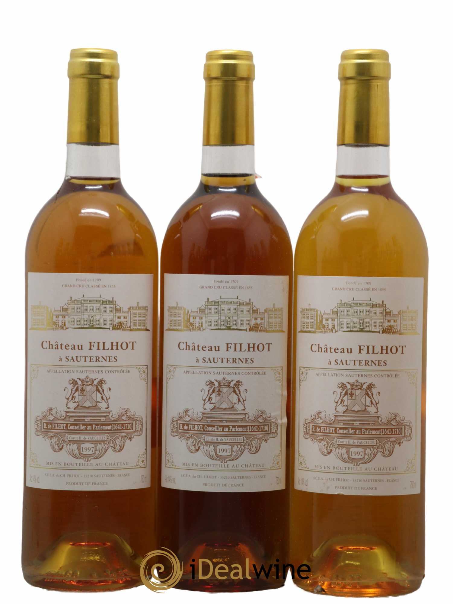 Château Filhot 2ème Grand Cru Classé  1997 - Lot de 12 Bouteilles