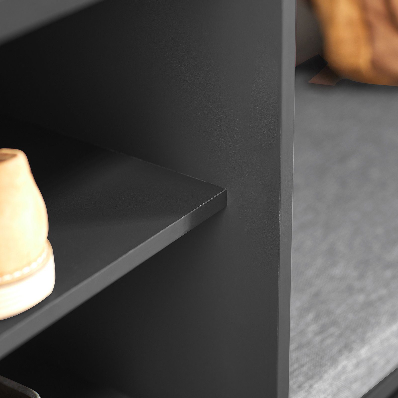 SoBuy Sideboard FSB65, Schuhschrank mit Schiebetür Kommode Schrank Küchenschrank Flurschrank