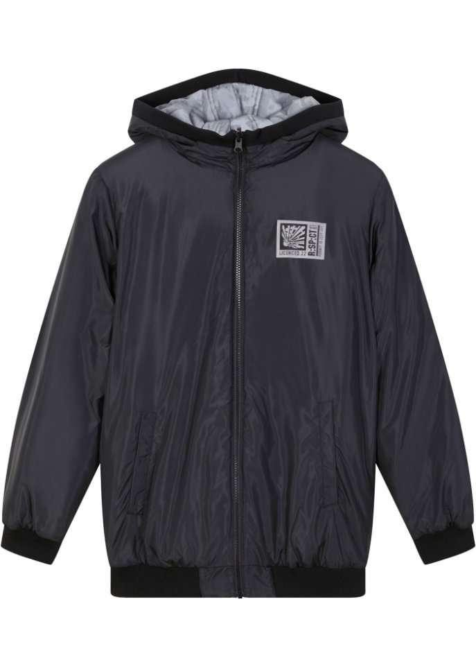 Jungen reflektierende Camouflage Wendejacke