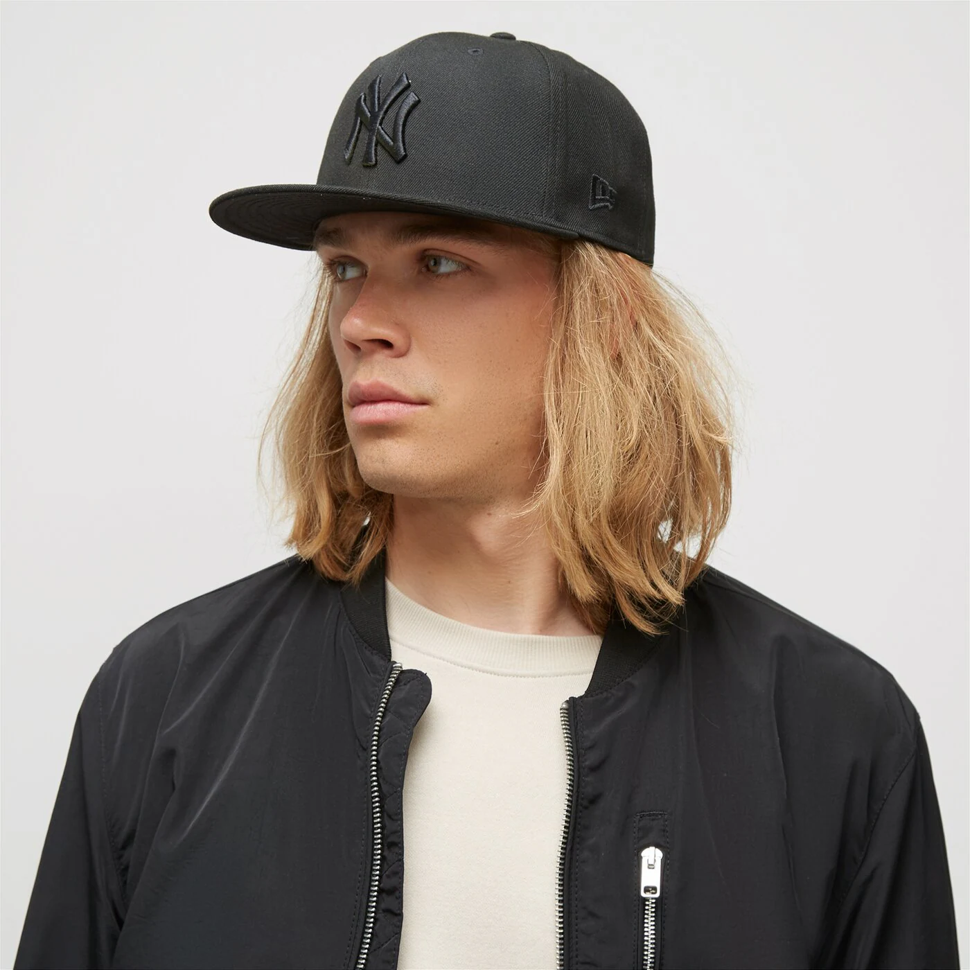 NEW ERA BASECAP BLACK ON BLACK NY YANKEES Schwarz
