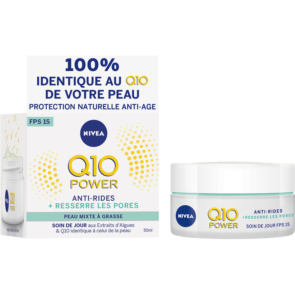 nivea Q10 POWER - Crème de jour Resserre les pores Soin visage anti-âge