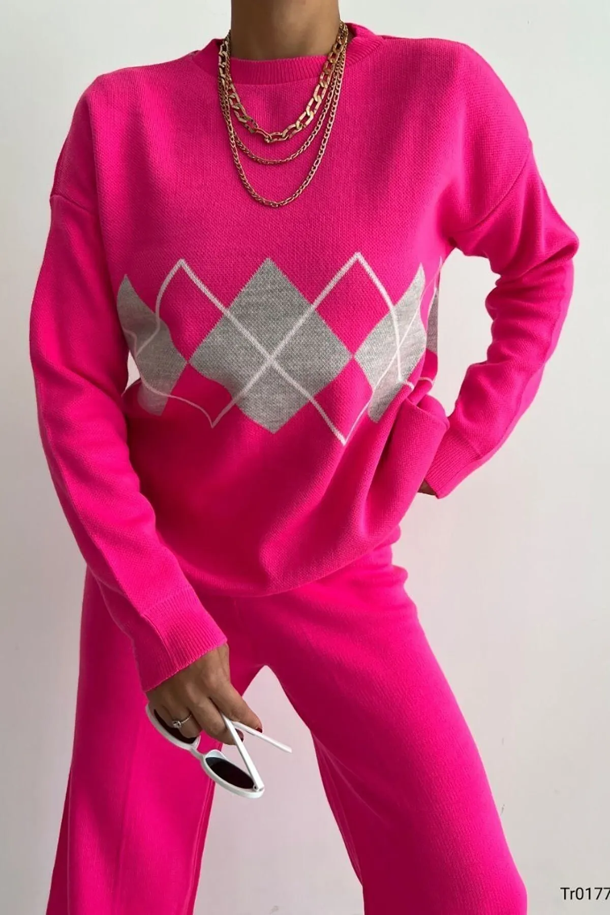 Deafox  Zweiteiler - Rosa - Regular Fit