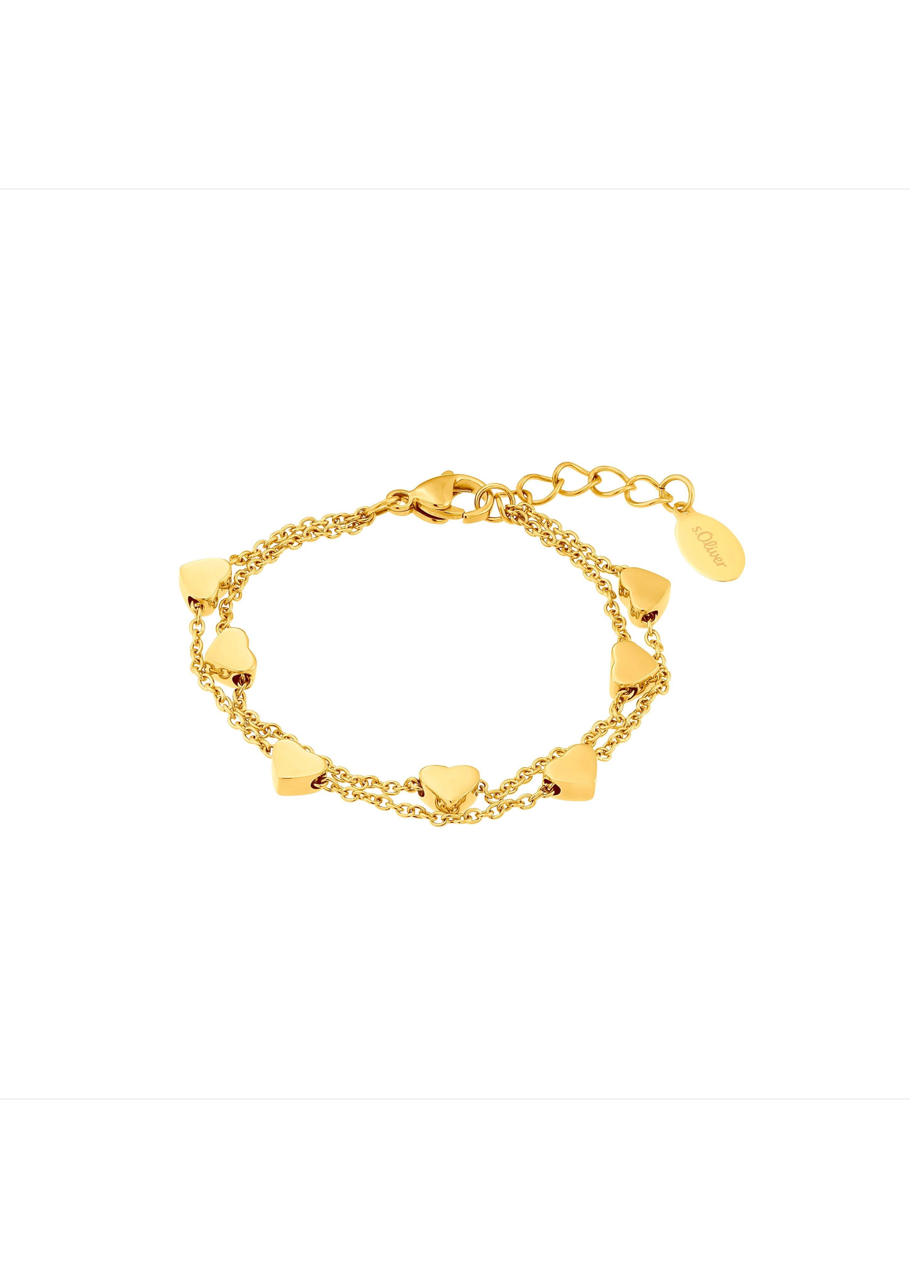 Edelstahl-Armband mit Herzen  1233068-00B0