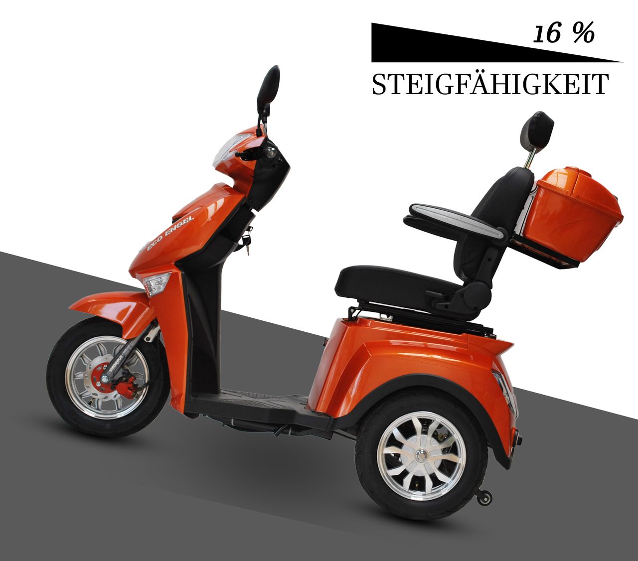 ECO ENGEL 504 Terracotta, 25 km/ h mit 1000 Watt Motor 20Ah, Seniorenmobil Elektro Roller