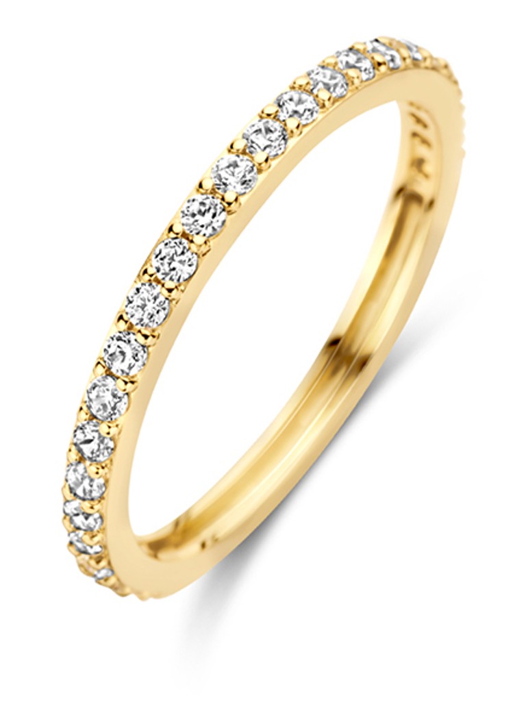 Blush  Ring van 14 karaat geelgoud met zirkonia 1244YZI