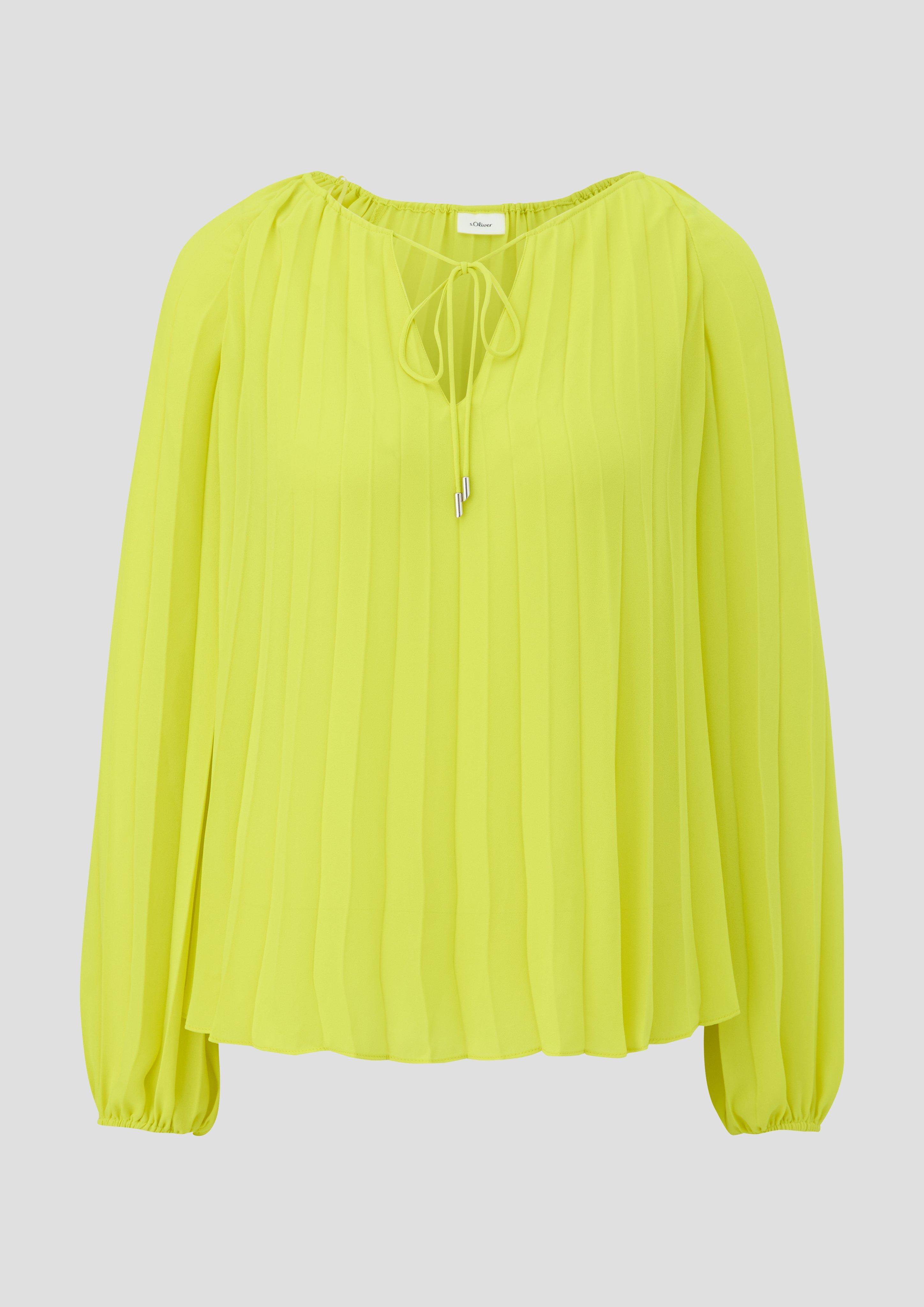 Plisseebluse aus Chiffon  2136140-1174